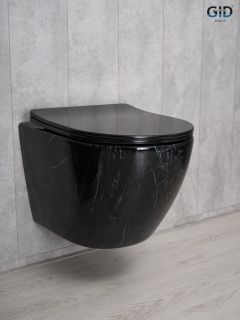 Унитаз подвесной Gid Bs2198 62227Y под камень глянцевый 49x36x35.5